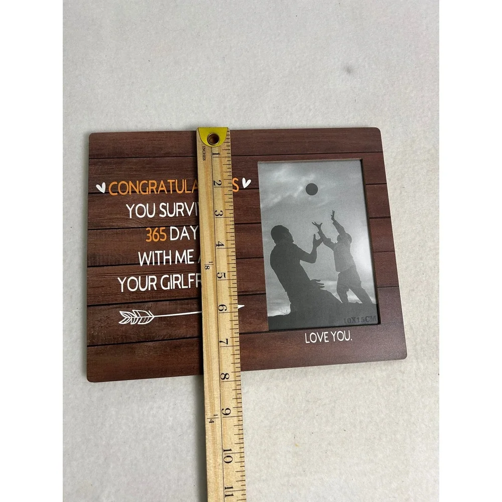Anniversary‎ Gift Unbranded Mens OS Brown 1 Year Girlfriend Photo Frame 4x6 Wood